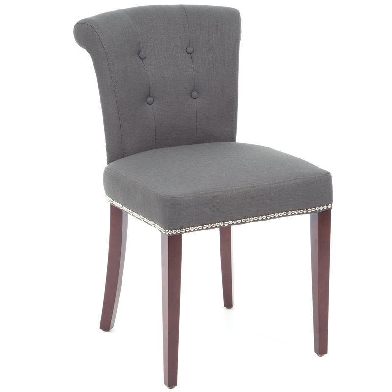 Ring 20.7'' H Tufted Upholstered Side Chair, Grey