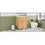 Meuble-lavabo de 24 po avec lavabo, armoire en bois, tiroir rabattable, portes à fermeture en douceur et poignées en bois élégantes