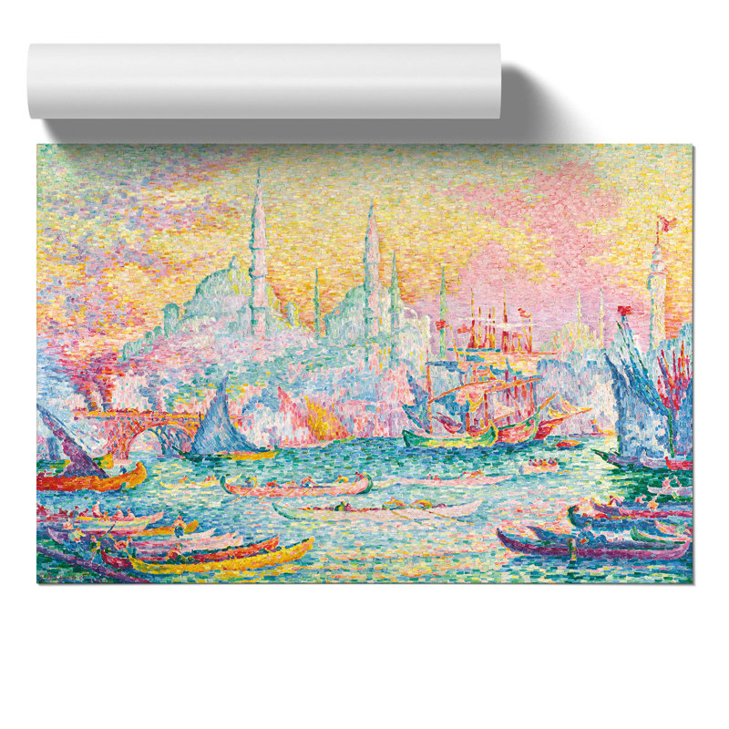 Port Of Constantinople by Paul Signac - No Frame Painting, 30cm H x 42cm W x 0.1cm D