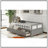 Sturdy Wooden Daybed With Trundle And Storage, Extendable For Versatile Use-1499685591