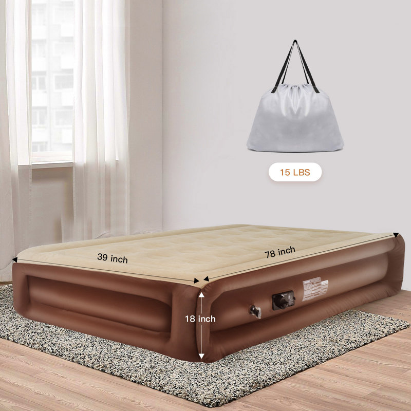 Matelas gonflable 18 "avec pompe intégrée, Simple