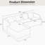 Canapé modulaire en L à compression complète avec méridienne incurvée, canapé modulaire pour un confort accru et une vie en appartement-1803577923