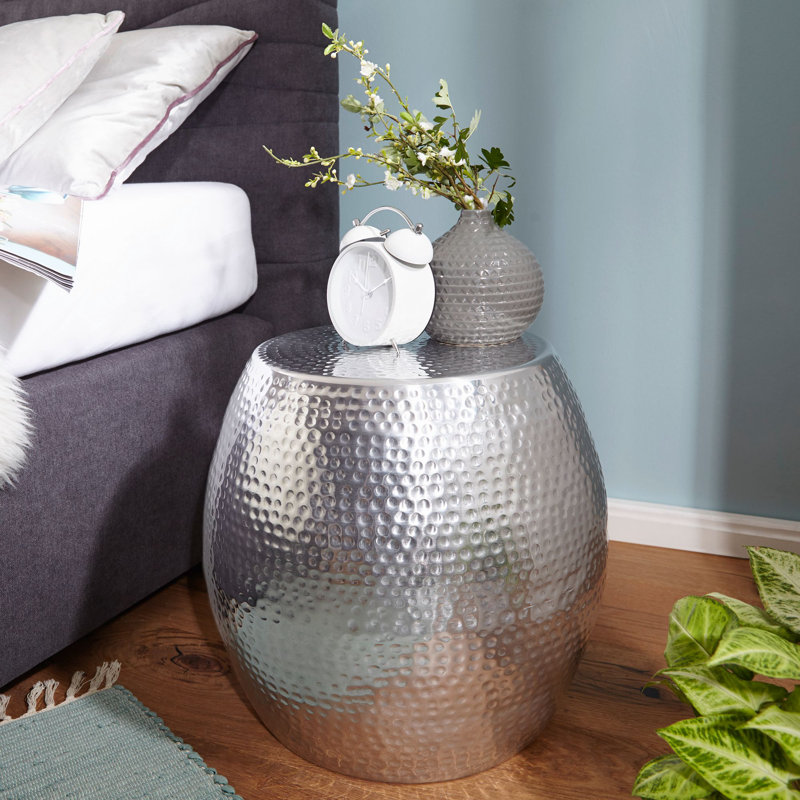 Bjorn End Table, Silver
