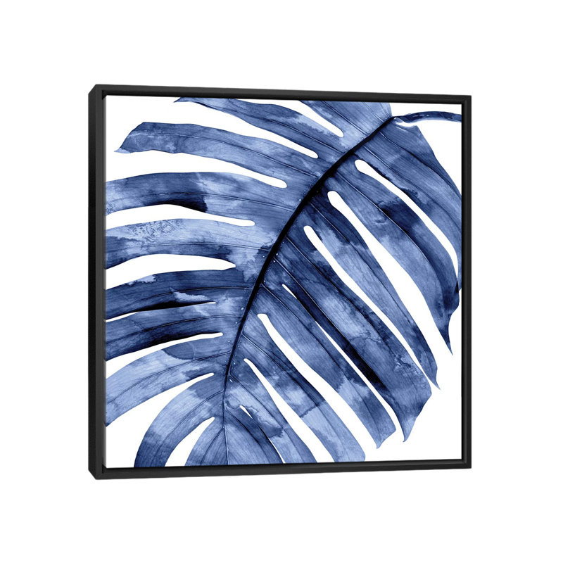 «Palm Close up II», reproduction d'impression, H 18 po x l 18 po x P 1,5 po, Toile avec cadre noir