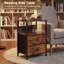 39 cm W Steel Bedside Table-1637225203