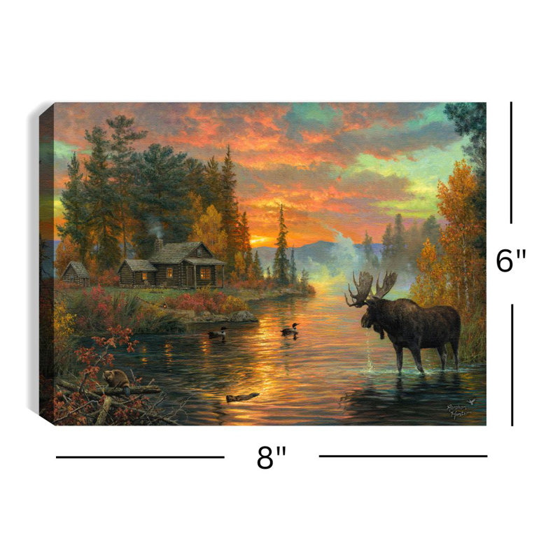 Bridgeview - Le Grand Nord, toile de table éclairée 8 x 6
