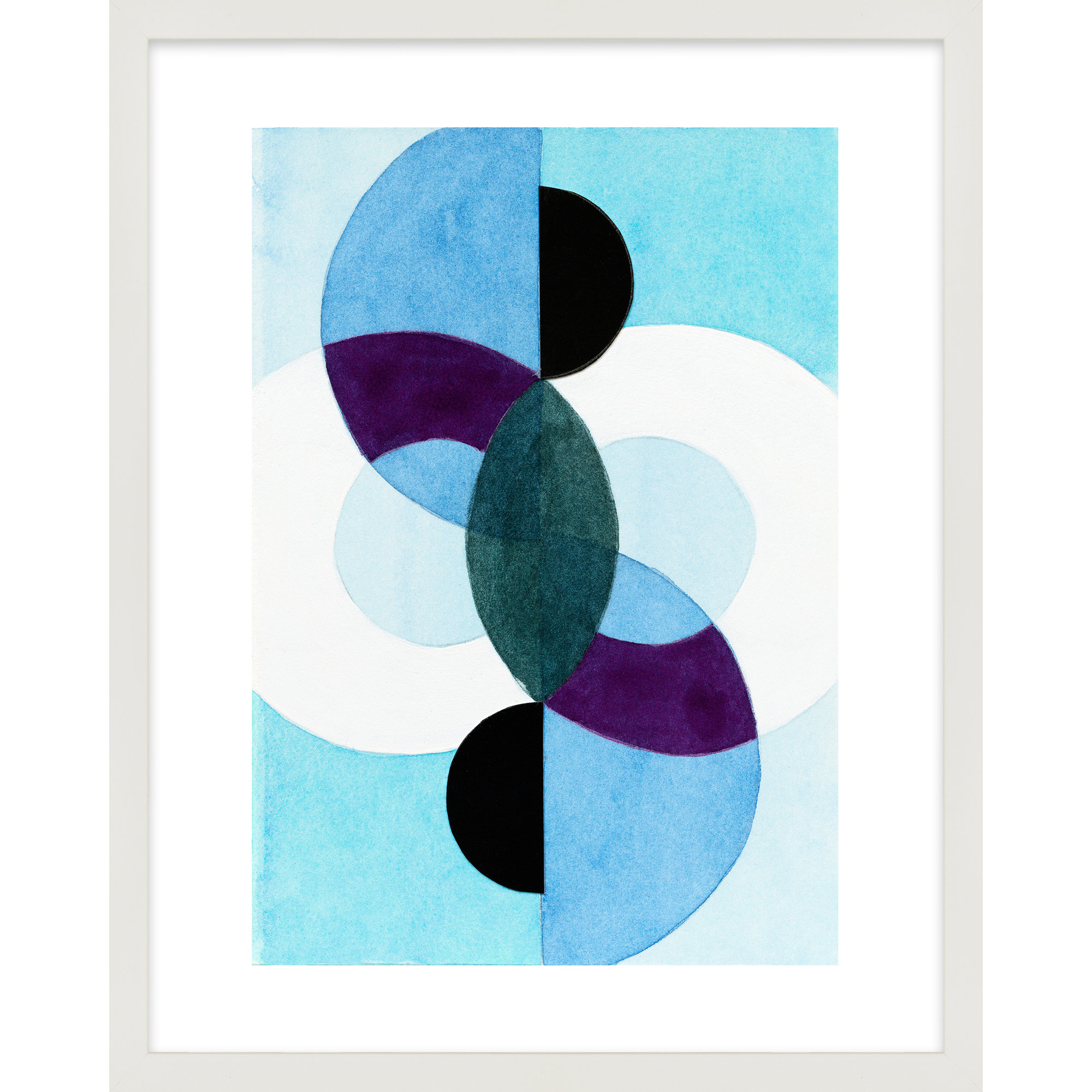 Composition Nr. 22 by Allison Rietta, White, 16" W x 20" H