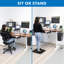 Bureau debout électrique à deux moteurs avec plateau 48 po Mount-It Ultimate-685990128-685990129