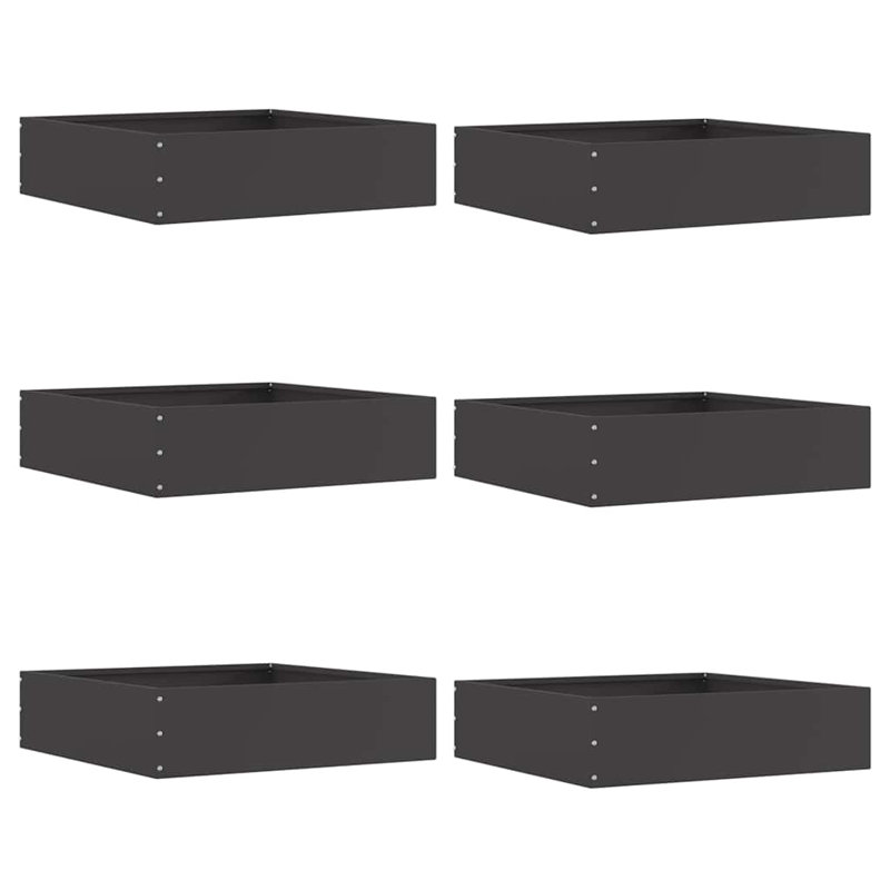Steel Hardware, 13cm H x 50cm W, Black