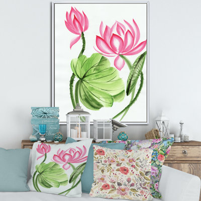 Lotus et la libellule II - reproduction sur toile