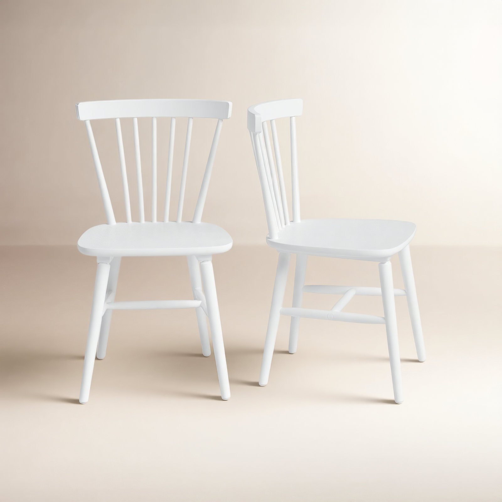 Antoya Solid Wood Dining Chair, White