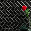 Rivella Herringbone 11 in. x 14 in. Glossy Glass Mosaic Wall Tile-36931019