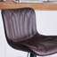 Swivel Adjustable Height Faux Leather Bar Stool-766244488