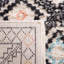 Raeleigh Hand Knotted Wool/Cotton Geometric Rug in Grey/Orange/Ivory-1891845174