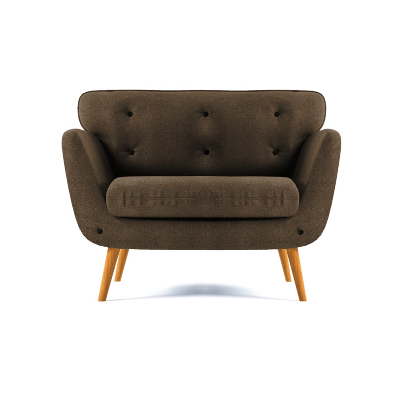 Destini Upholstered Armchair, Brown
