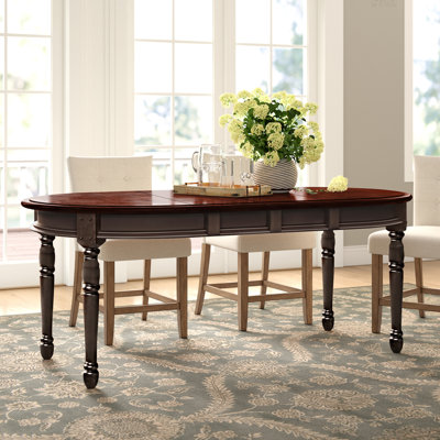 Letizia Extendable Solid Rubberwood Dining Table