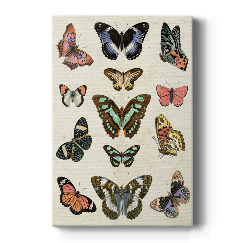 Flutterbys I -Gallery Wrapped Cavas, 18" H x 12" W