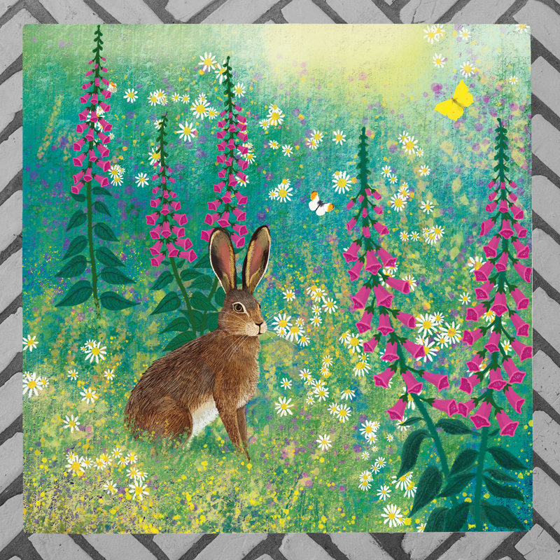Jo Grundy Foxglove Meadow Ceramic Wall Décor 200X200