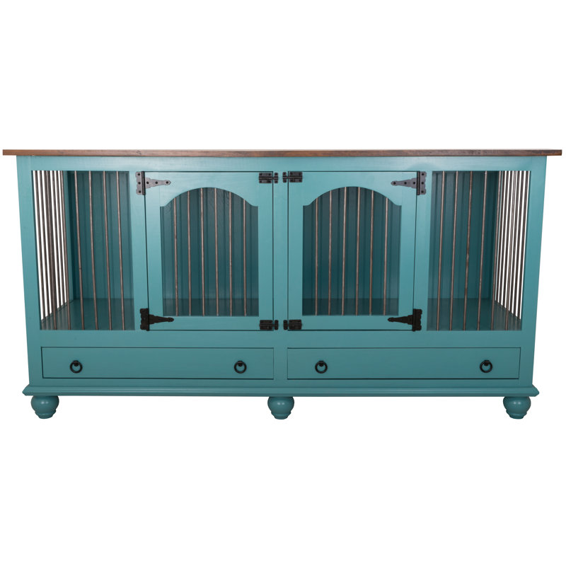 Cage pour animal Stelly, Doré havane, Blanc doux
