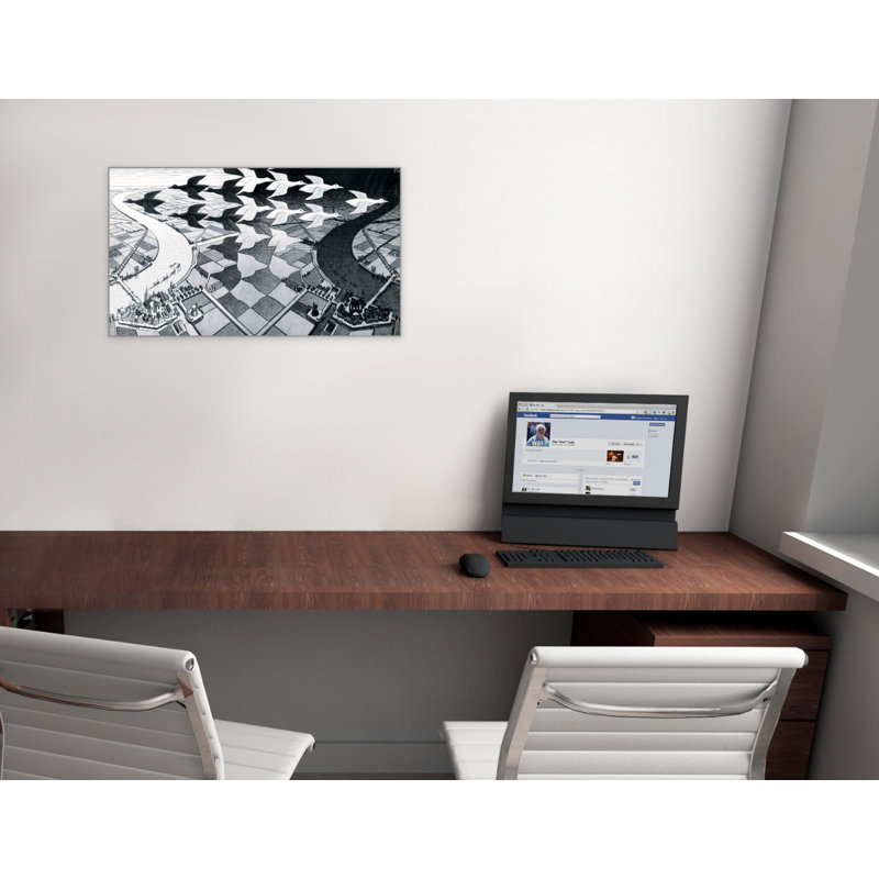 Day And Night by Escher - Single Picture Frame Print on MDF