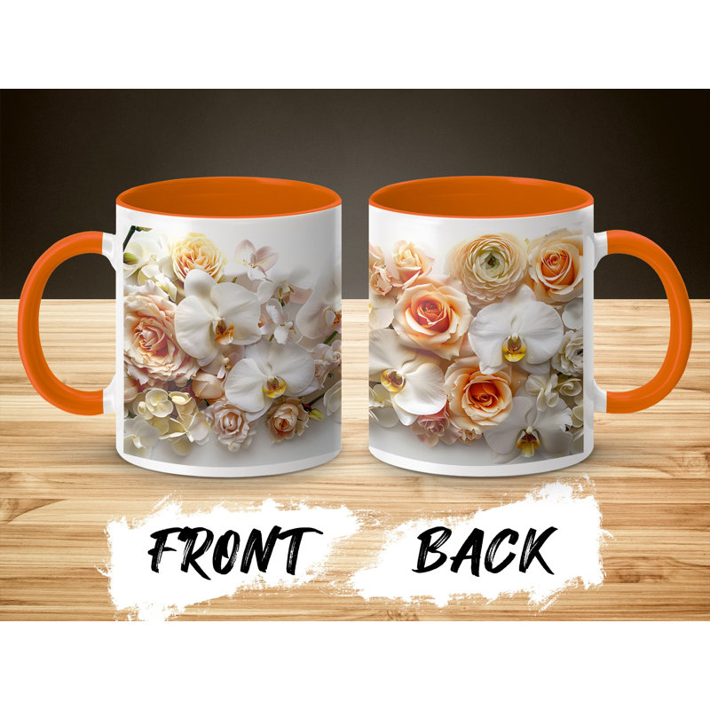 Ceramic Coffee Mug, Orange