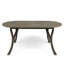 Table 70 po en bois pour salle à manger de patio - Magnifique ornement gris d'extérieur au look élégant