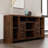 Versatile TV Stand Console with Rustic Urban Appeal and Ample Storage