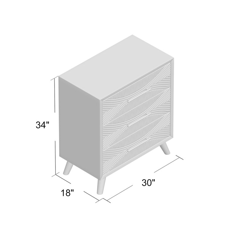 30'' W 3 - Drawer Dresser