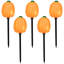 Marqueurs de chemin d'Halloween Jack-O-Lantern - fil noir 3,75 pi