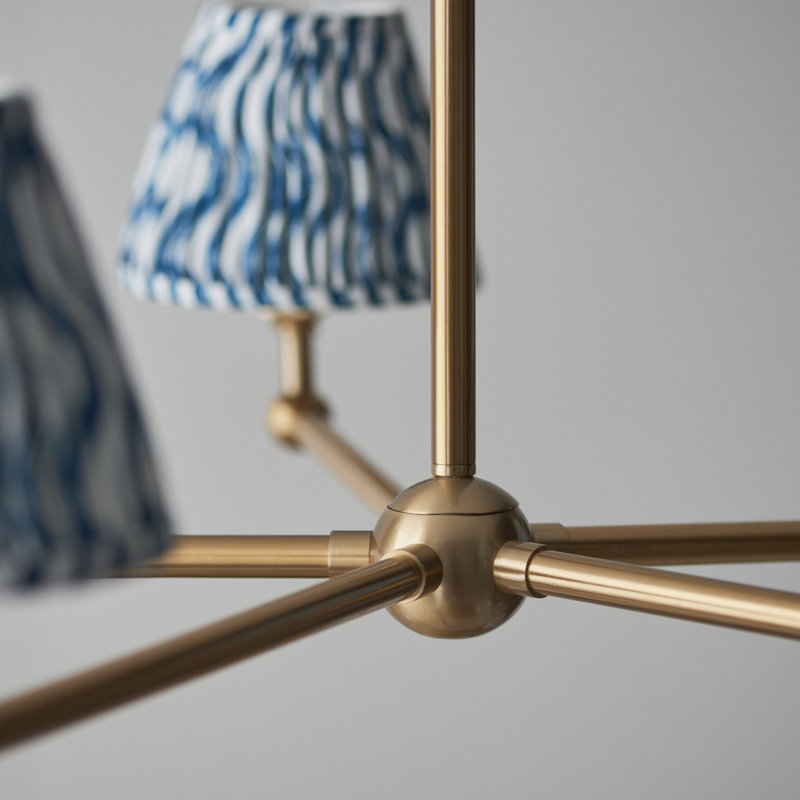 Santiago 5 - Light Chandelier, Blue