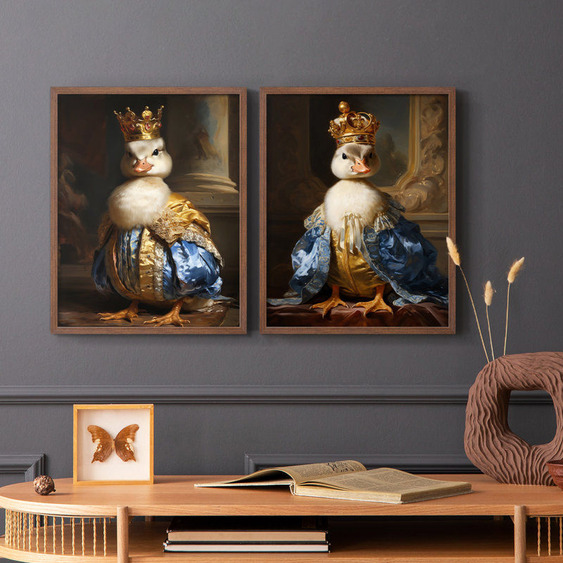 ANIMALS Series CCV - reproduction encadrée de qualité supérieure - prête à être accrochée - aucun clou requis - aucun clou requis