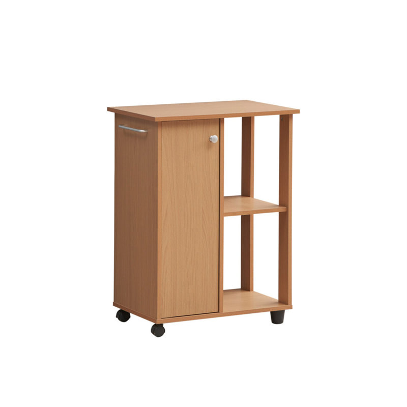 Alberto Wood Kitchen Cart, Beech