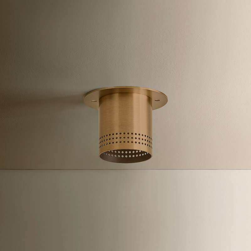 Berg Flush Mount, Patina Brass
