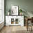 Kaileigha 55" Sideboard Buffet Tables With 4 Interchangeable Doors, 3 Drawers