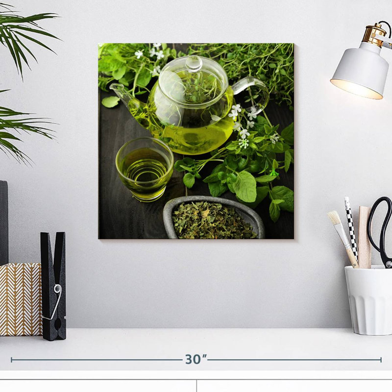 Thé vert Yarlin, H 16 po x l 16 po
