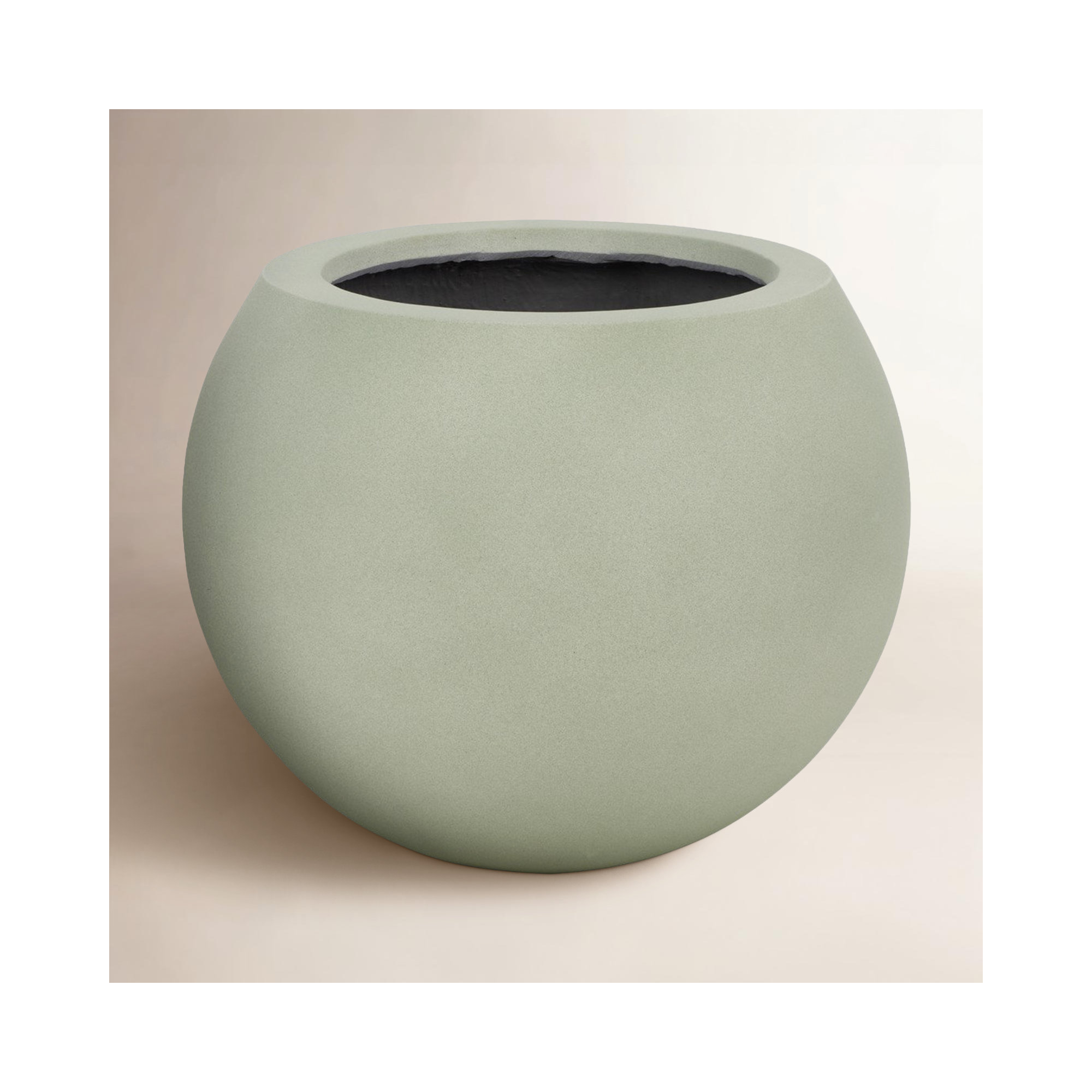 Mcgill Concrete Pot Planter, Sage Green, 12.7" H x 15.7" W x 15.7" D