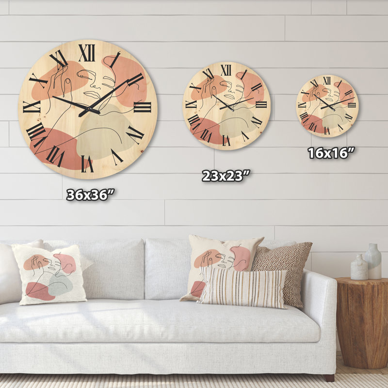 Horloge murale en bois, Très grand