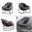 Chaise berçante d'extérieur en rotin-466074192