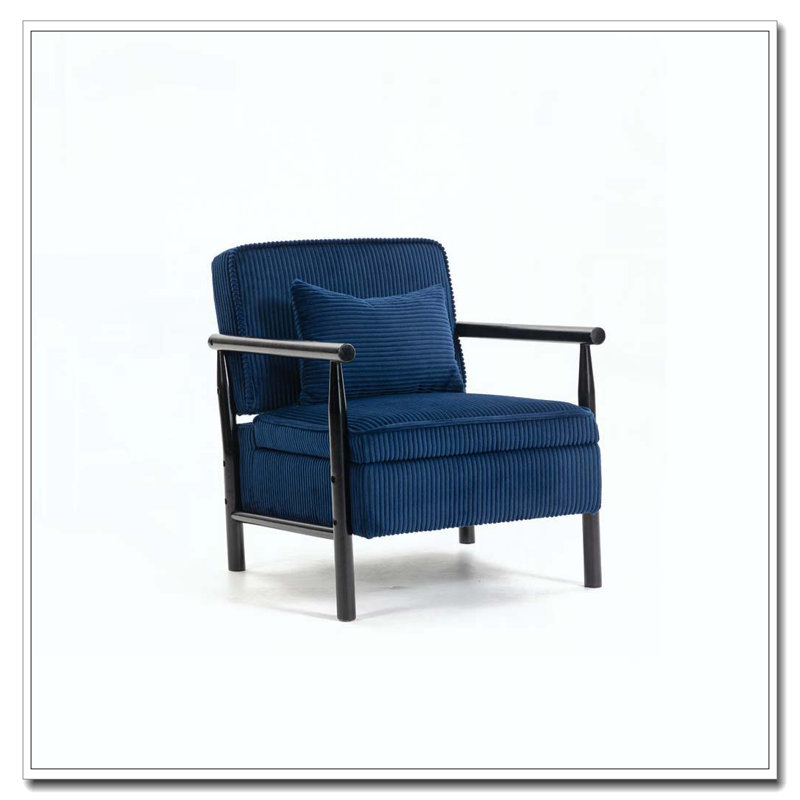Chaise d'appoint moderne, Bleu antique