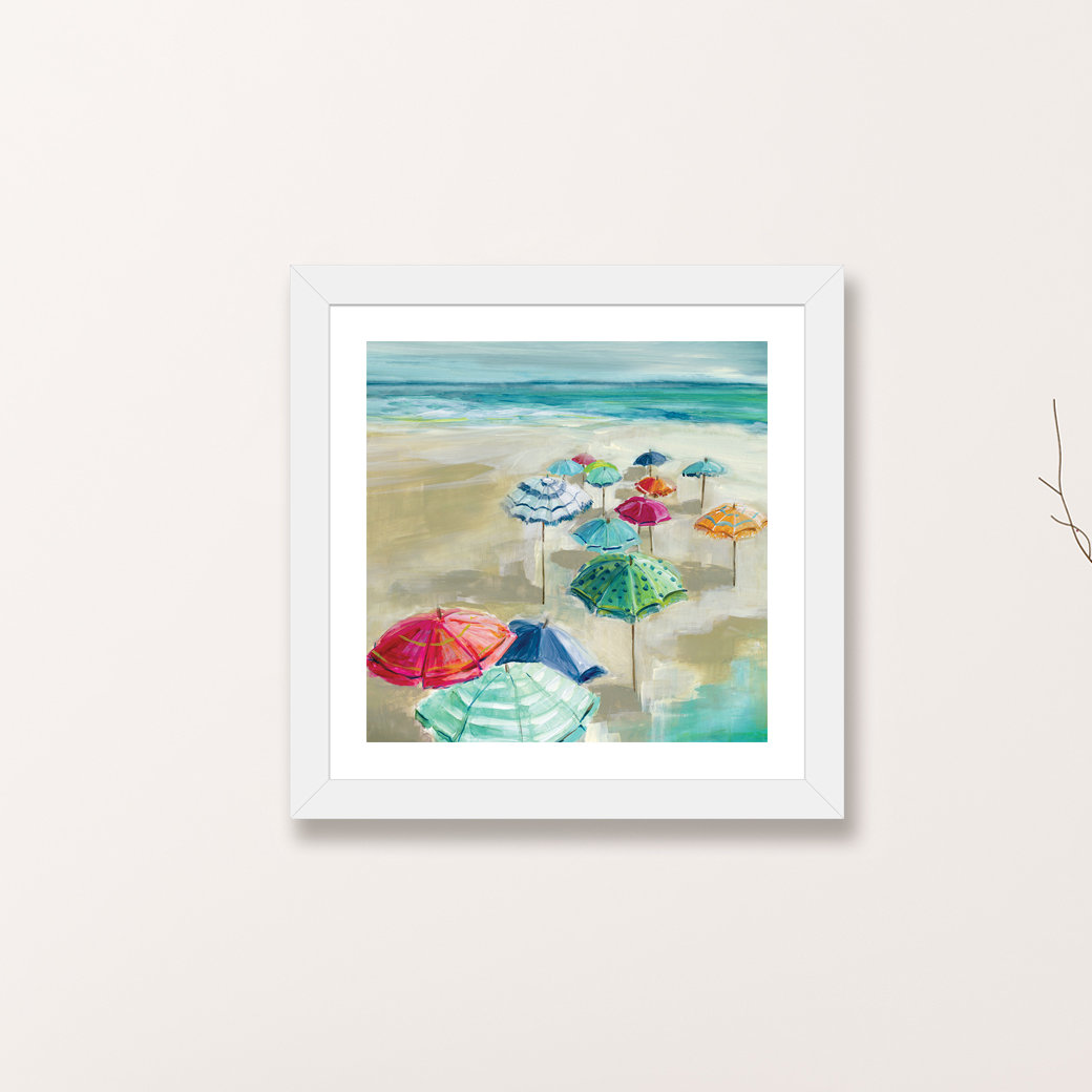 " Umbrella Beach I " by Carol Robinson East Urban Home 