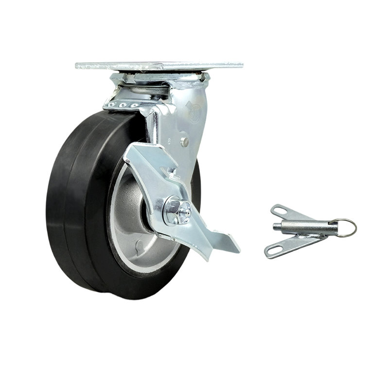 Rubber and Aluminum Caster