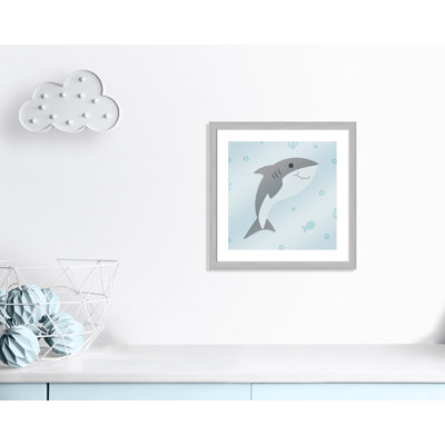 «Happy Shark», impression sur papier