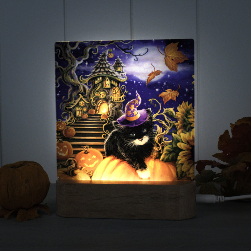 Halloween Kitten Night Light