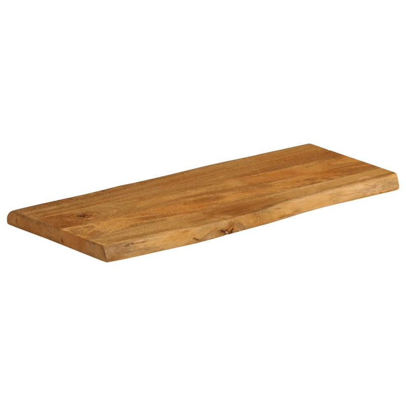 Vidaxl Table Top Solid Wood Mango, 2.5cm H x 100cm W x 40cm D