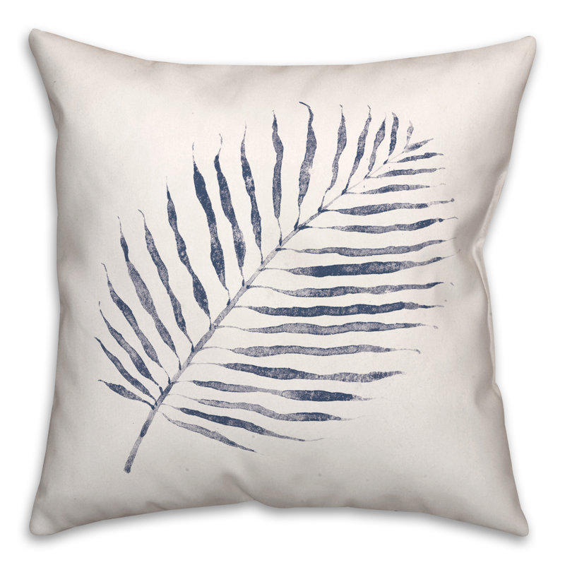  Housse et insert de coussin carré aquarelle, Bleu marine