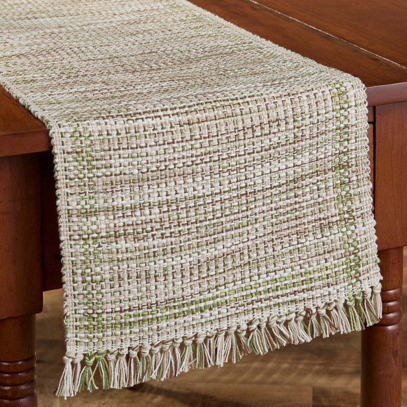 Chemin de table Elderberry Basketweave 13 po, L 54 po x l 13 po