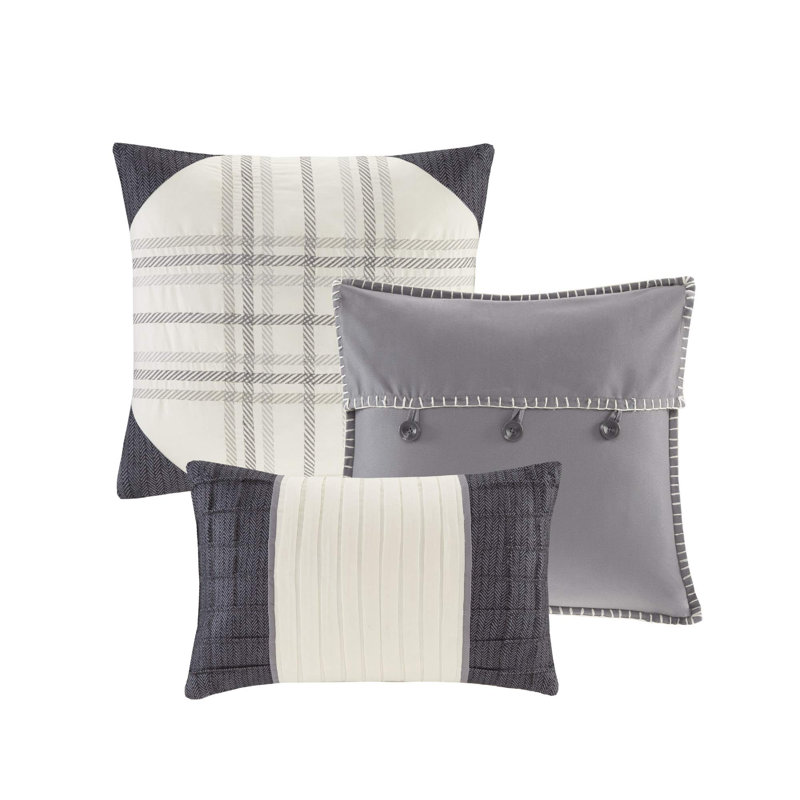 Ridge 7 Piece Herringbone Comforter Set