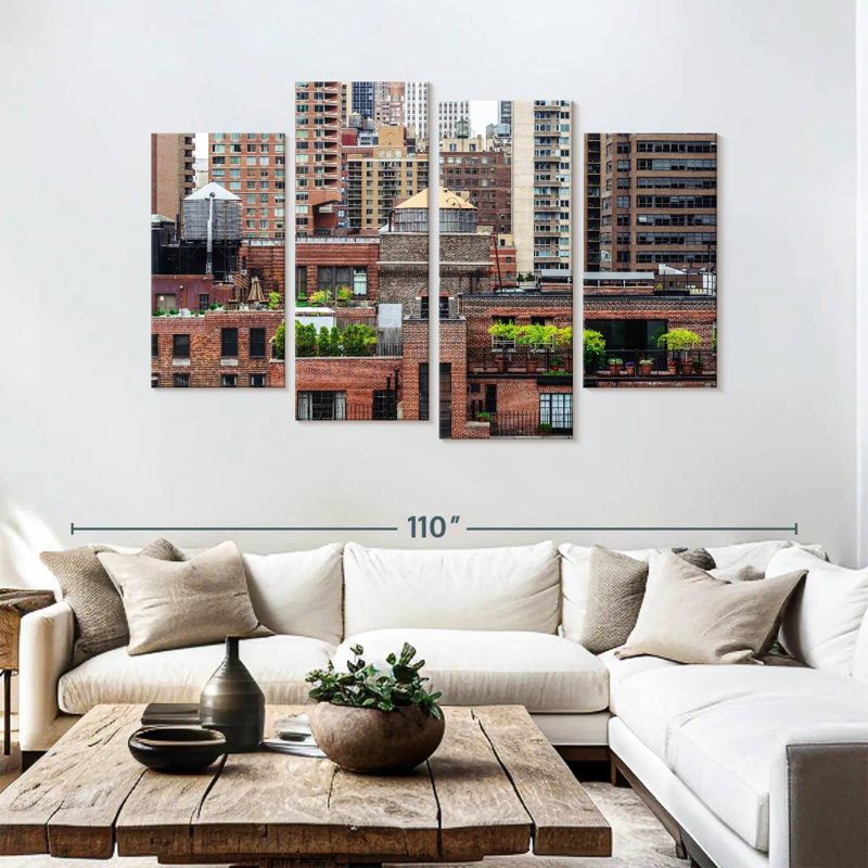 Lilie NYC Rooftop Garden, H 54 po x l 84 po
