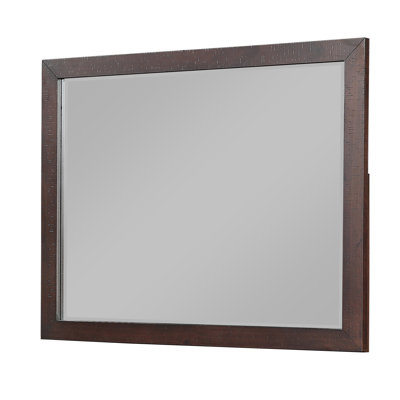 Wood Flat Wall Mirror