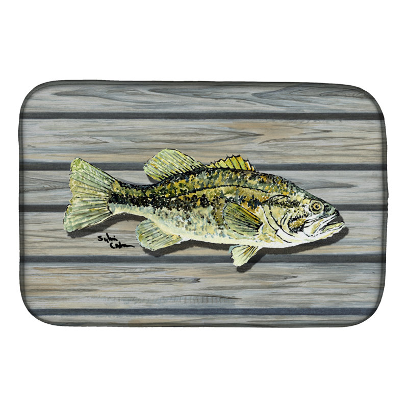 Tapis de séchage à petite bouche fish bass